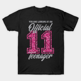 11th birthday funny Gift T-shirt for girls and boys T-Shirt